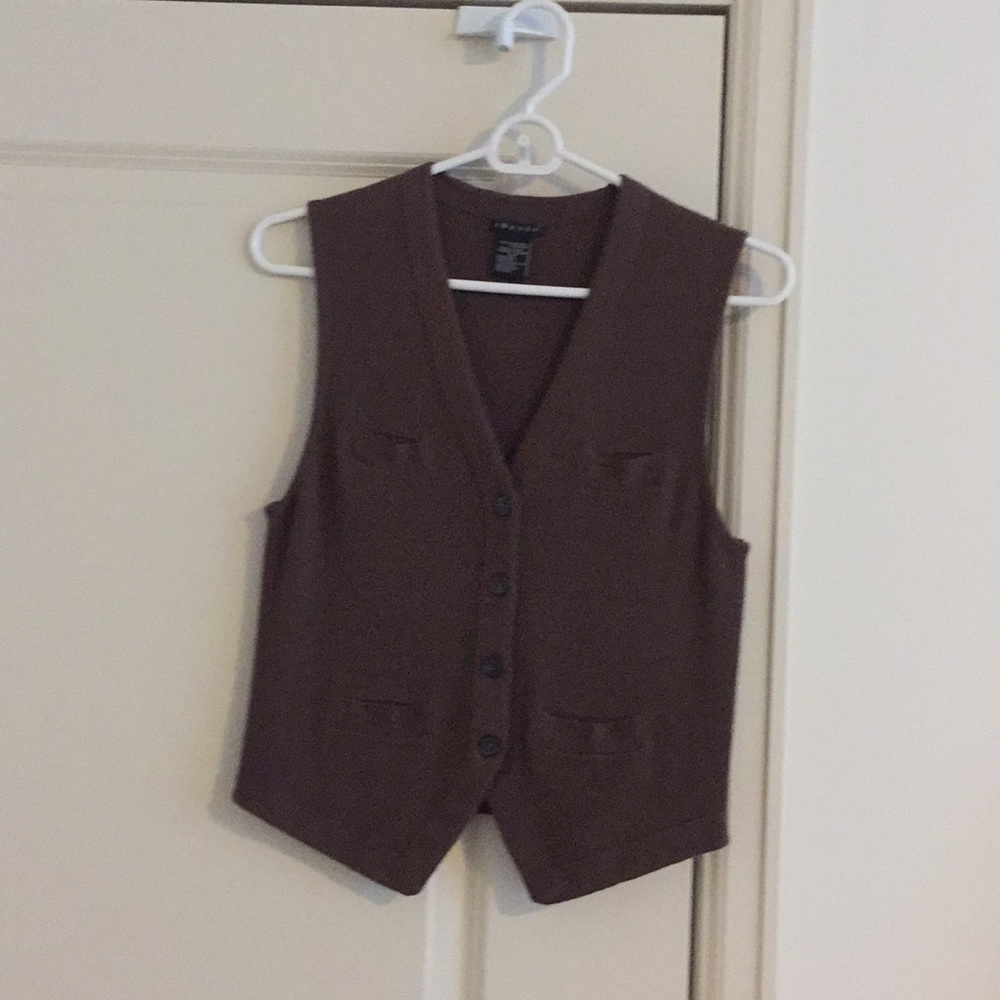 BROWN Cashmere Theory Vest S/P